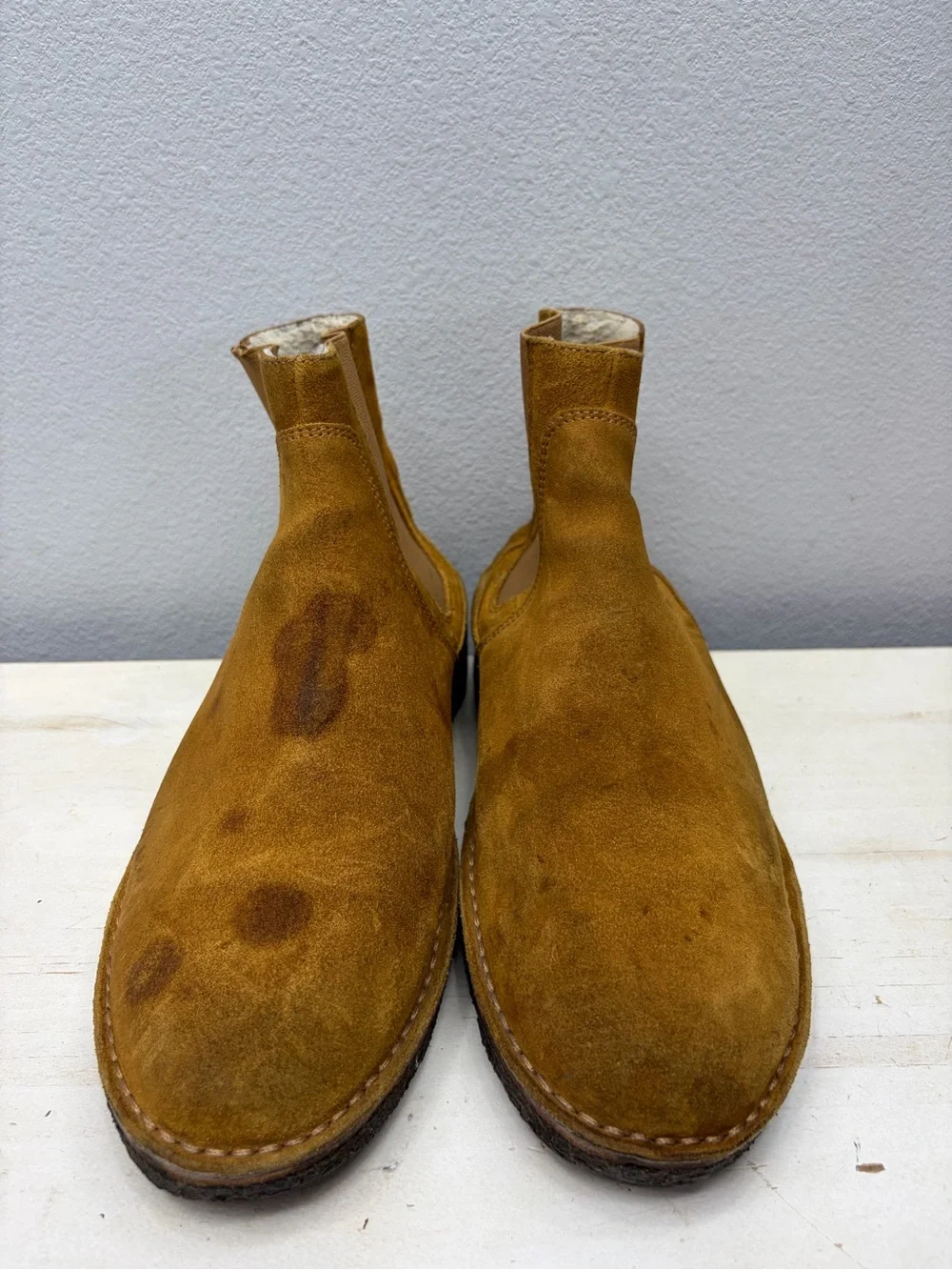 A.P.C. brown suede